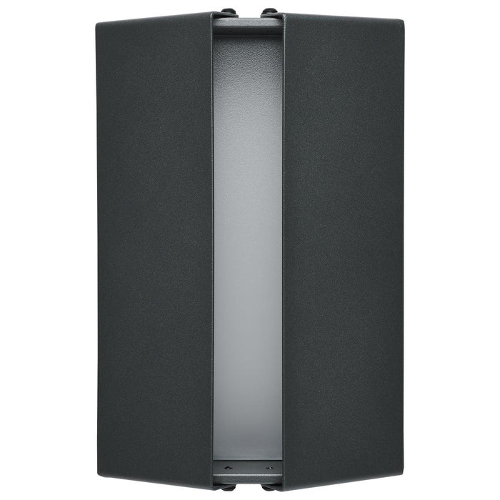 SATCO/NUVO Peak LED Wall Sconce 10W CCT Selectable 3000K/4000K/5000K 90 CRI 120-277V Matte Gray Finish (62-247)