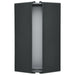 SATCO/NUVO Peak LED Wall Sconce 10W CCT Selectable 3000K/4000K/5000K 90 CRI 120-277V Matte Gray Finish (62-247)