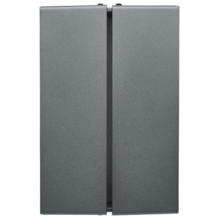 SATCO/NUVO Peak LED Wall Sconce 10W CCT Selectable 3000K/4000K/5000K 90 CRI 120-277V Matte Gray Finish (62-247)