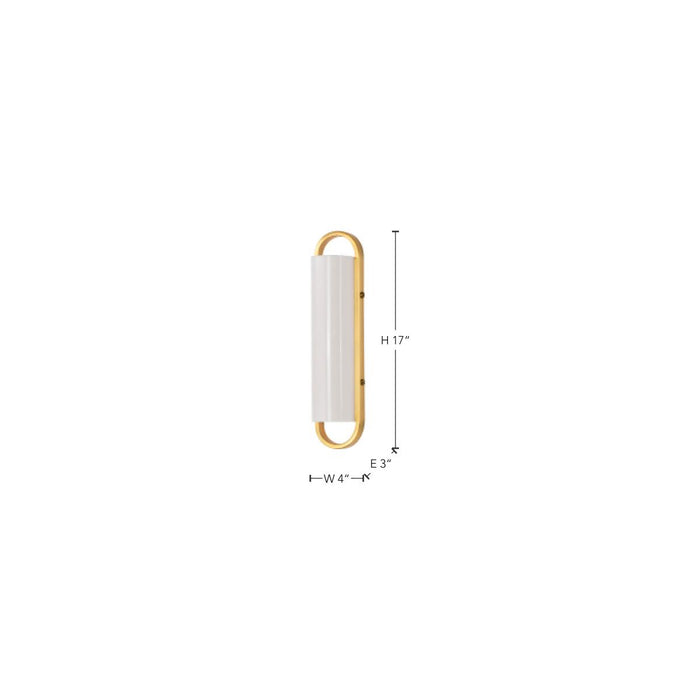 SATCO/NUVO Velano 16 Inch LED Vanity 15W 1200Lm CCT Selectable 3000K/4000K/5000K 90 CRI 120V Brushed Brass Finish (62-2520)