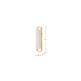 SATCO/NUVO Velano 16 Inch LED Vanity 15W 1200Lm CCT Selectable 3000K/4000K/5000K 90 CRI 120V Brushed Brass Finish (62-2520)