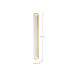 SATCO/NUVO Velano 36 Inch LED Vanity 36W 2900Lm CCT Selectable 3000K/4000K/5000K 90 CRI 120V Brushed Brass Finish (62-2522)