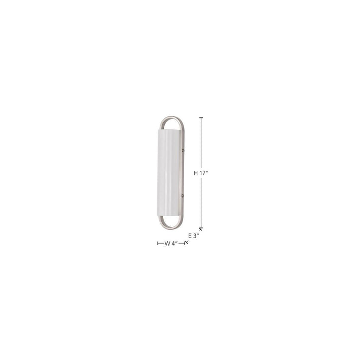 SATCO/NUVO Velano 16 Inch LED Vanity 15W 1200Lm CCT Selectable 3000K/4000K/5000K 90 CRI 120V Brushed Nickel Finish (62-2530)