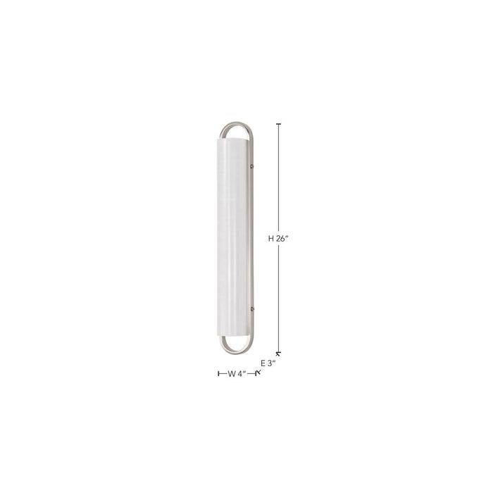 SATCO/NUVO Velano 24 Inch LED Vanity 24W 1950Lm CCT Selectable 3000K/4000K/5000K 90 CRI 120V Brushed Nickel Finish (62-2531)