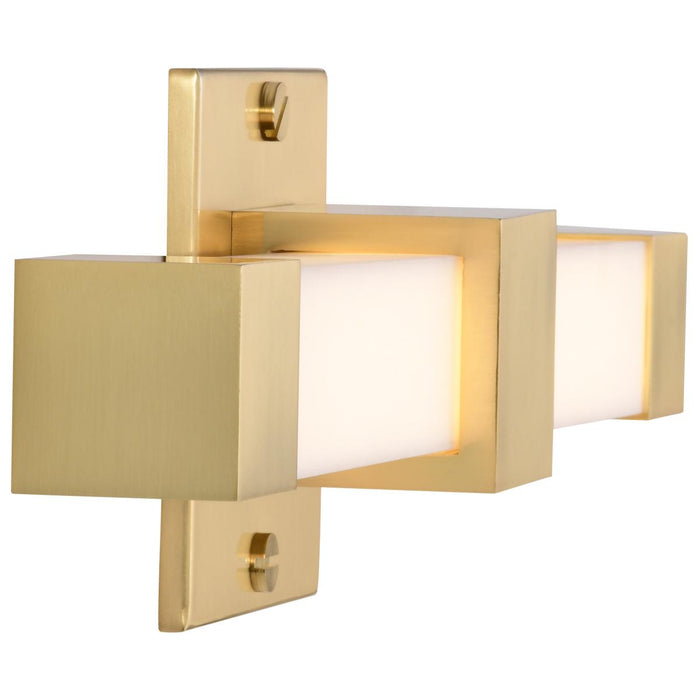 SATCO/NUVO Brightwyn 16 Inch LED Vanity 13W 1100Lm 3000K 90 CRI 120V Brushed Brass Finish (62-2630)