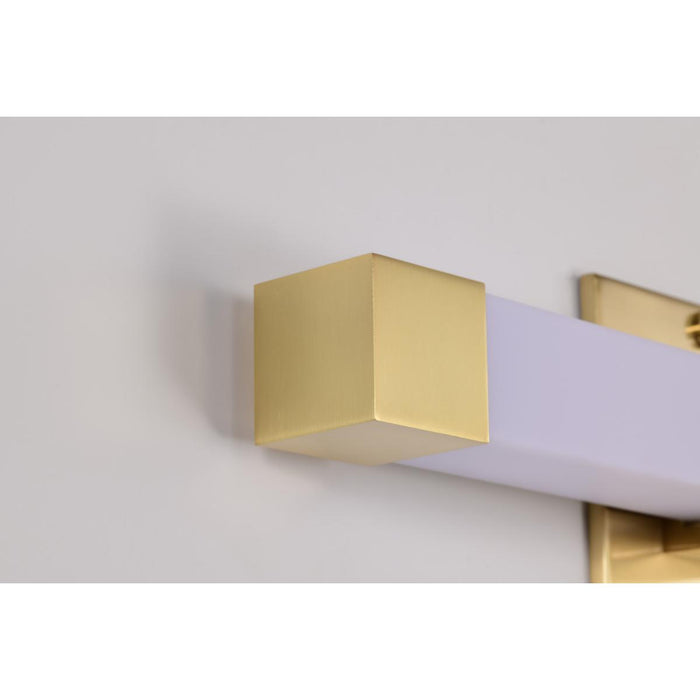 SATCO/NUVO Brightwyn 16 Inch LED Vanity 13W 1100Lm 3000K 90 CRI 120V Brushed Brass Finish (62-2630)