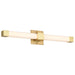 SATCO/NUVO Brightwyn 24 Inch LED Vanity 26W 2100Lm 3000K 90 CRI 120V Brushed Brass Finish (62-2631)