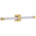 SATCO/NUVO Brightwyn 24 Inch LED Vanity 26W 2100Lm 3000K 90 CRI 120V Brushed Brass Finish (62-2631)