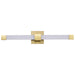 SATCO/NUVO Brightwyn 24 Inch LED Vanity 26W 2100Lm 3000K 90 CRI 120V Brushed Brass Finish (62-2631)