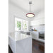 SATCO/NUVO Bandon 20 Inch LED Pendant Gray With Red Wrap Acrylic Lens (62-3011)