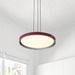SATCO/NUVO Bandon 20 Inch LED Pendant Gray With Red Wrap Acrylic Lens (62-3011)