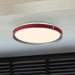 SATCO/NUVO Bandon 20 Inch LED Flush Mount Gray With Red Wrap Acrylic Lens (62-3012)