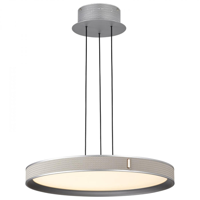 SATCO/NUVO Bandon 20 Inch LED Pendant Gray With Off White Wrap Acrylic Lens (62-3021)