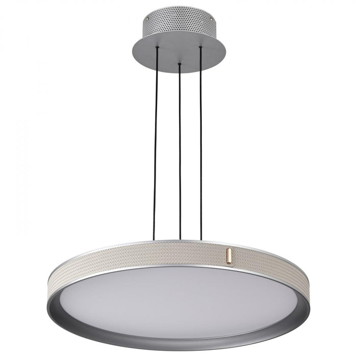 SATCO/NUVO Bandon 20 Inch LED Pendant Gray With Off White Wrap Acrylic Lens (62-3021)