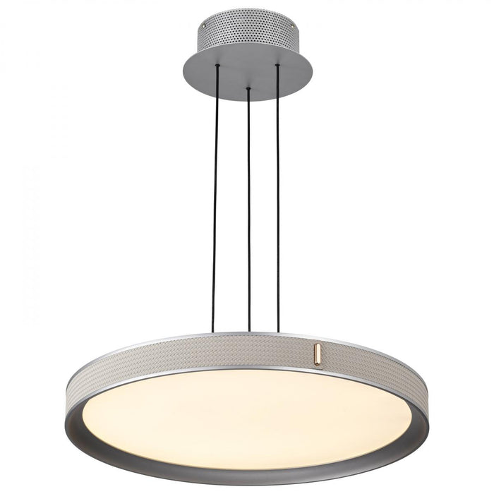 SATCO/NUVO Bandon 20 Inch LED Pendant Gray With Off White Wrap Acrylic Lens (62-3021)