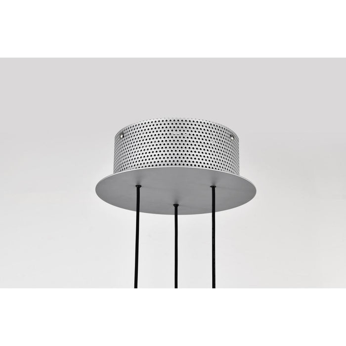 SATCO/NUVO Bandon 20 Inch LED Pendant Gray With Off White Wrap Acrylic Lens (62-3021)