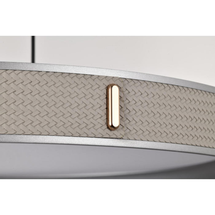 SATCO/NUVO Bandon 20 Inch LED Pendant Gray With Off White Wrap Acrylic Lens (62-3021)