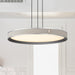 SATCO/NUVO Bandon 20 Inch LED Pendant Gray With Off White Wrap Acrylic Lens (62-3021)
