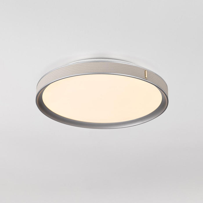 SATCO/NUVO Bandon 20 Inch LED Flush Mount Gray With Off White Wrap Acrylic Lens (62-3022)