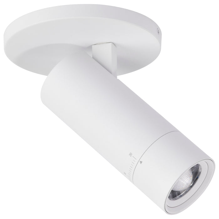 SATCO/NUVO 10W LED Monopoint CCT Selectable 2700K/3000K/3500K/4000K/5000K Adjustable Beam Angle 20-50 Degrees 120V White (62-3501)