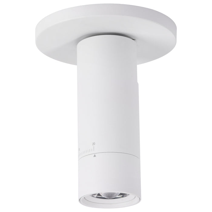 SATCO/NUVO 10W LED Monopoint CCT Selectable 2700K/3000K/3500K/4000K/5000K Adjustable Beam Angle 20-50 Degrees 120V White (62-3501)