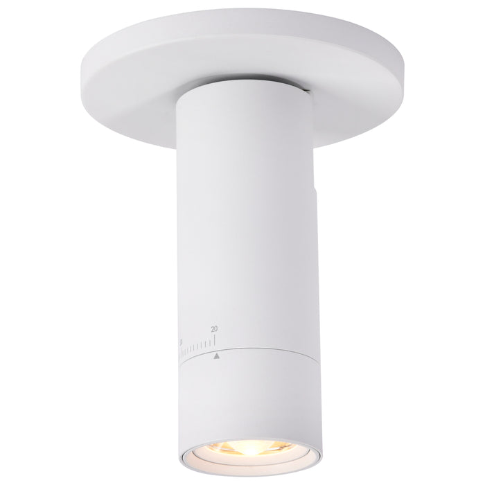 SATCO/NUVO 10W LED Monopoint CCT Selectable 2700K/3000K/3500K/4000K/5000K Adjustable Beam Angle 20-50 Degrees 120V White (62-3501)