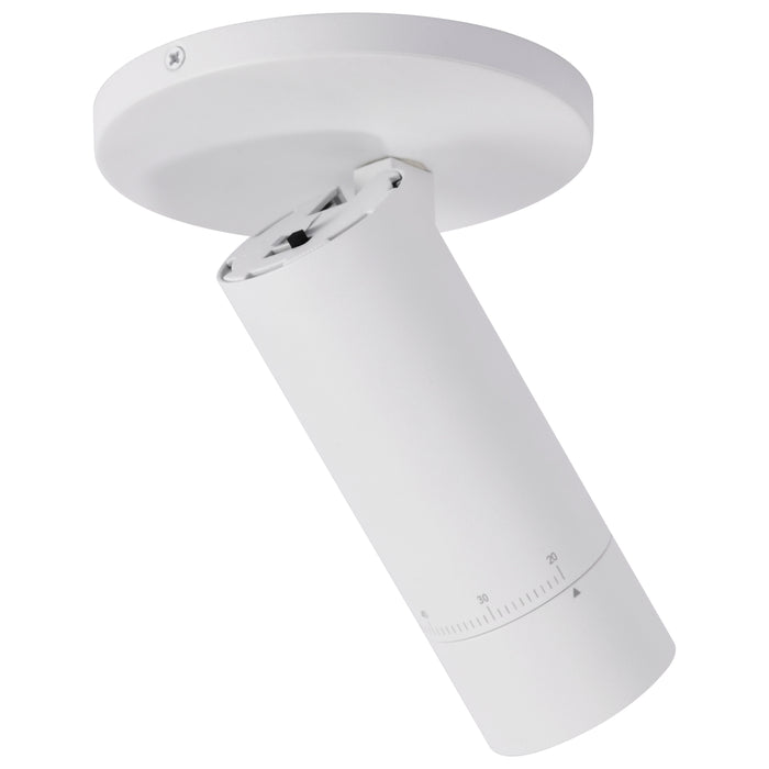 SATCO/NUVO 10W LED Monopoint CCT Selectable 2700K/3000K/3500K/4000K/5000K Adjustable Beam Angle 20-50 Degrees 120V White (62-3501)
