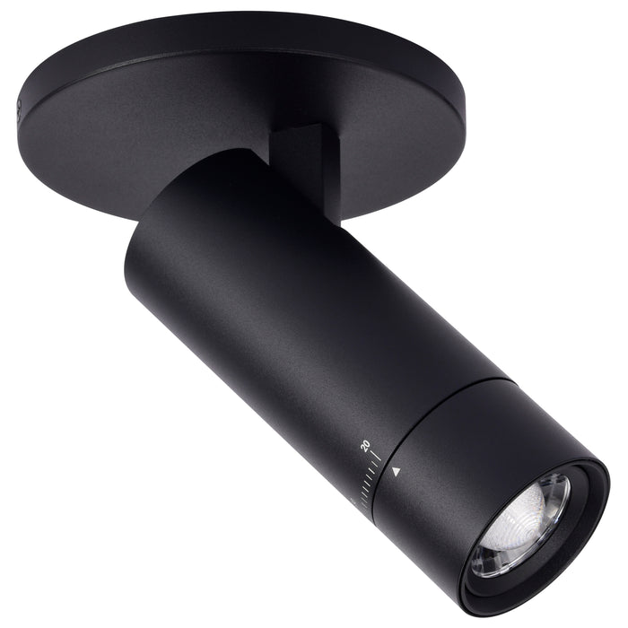 SATCO/NUVO 10W LED Monopoint CCT Selectable 2700K/3000K/3500K/4000K/5000K Adjustable Beam Angle 20-50 Degrees 120V Black (62-3502)