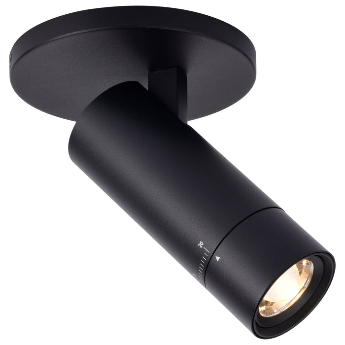 SATCO/NUVO 10W LED Monopoint CCT Selectable 2700K/3000K/3500K/4000K/5000K Adjustable Beam Angle 20-50 Degrees 120V Black (62-3502)