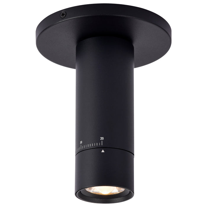 SATCO/NUVO 10W LED Monopoint CCT Selectable 2700K/3000K/3500K/4000K/5000K Adjustable Beam Angle 20-50 Degrees 120V Black (62-3502)