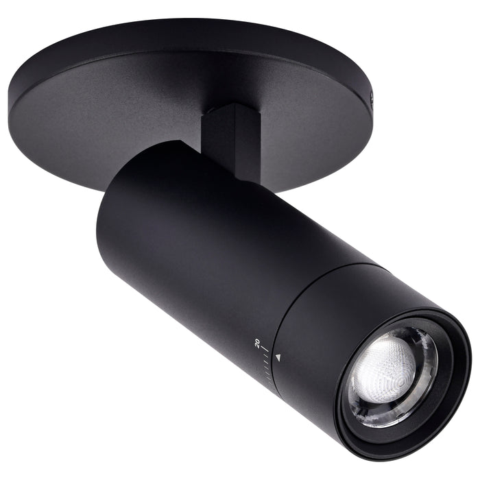 SATCO/NUVO 10W LED Monopoint CCT Selectable 2700K/3000K/3500K/4000K/5000K Adjustable Beam Angle 20-50 Degrees 120V Black (62-3502)