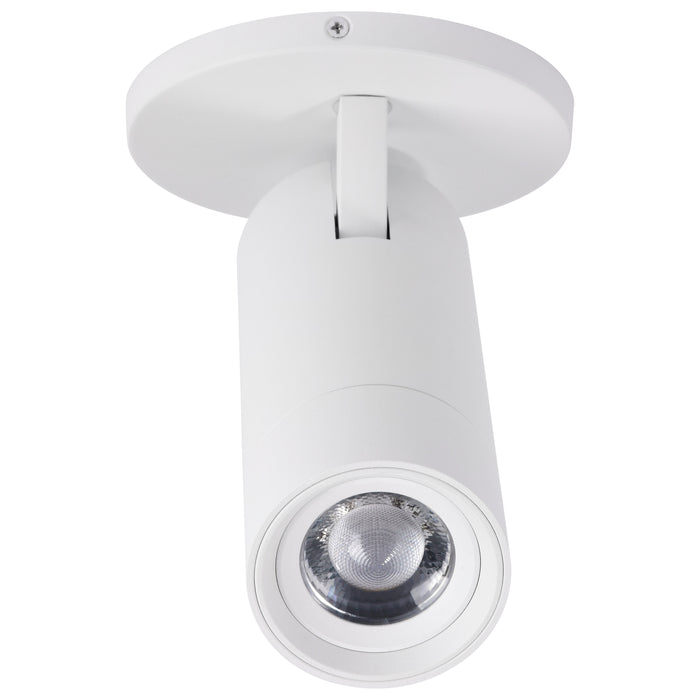 SATCO/NUVO 15W LED Monopoint CCT Selectable 2700K/3000K/3500K/4000K/5000K Adjustable Beam Angle 20-50 Degrees 120V White (62-3503)