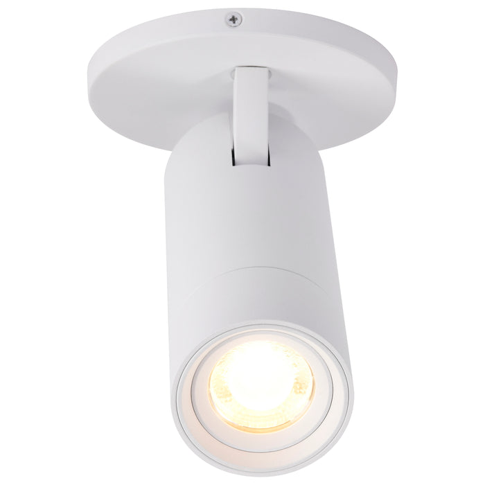 SATCO/NUVO 15W LED Monopoint CCT Selectable 2700K/3000K/3500K/4000K/5000K Adjustable Beam Angle 20-50 Degrees 120V White (62-3503)