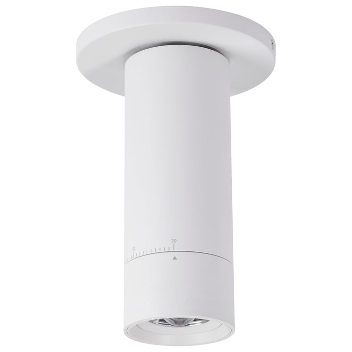 SATCO/NUVO 15W LED Monopoint CCT Selectable 2700K/3000K/3500K/4000K/5000K Adjustable Beam Angle 20-50 Degrees 120V White (62-3503)