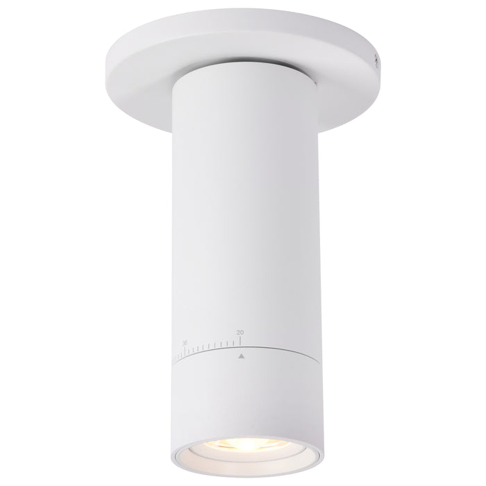 SATCO/NUVO 15W LED Monopoint CCT Selectable 2700K/3000K/3500K/4000K/5000K Adjustable Beam Angle 20-50 Degrees 120V White (62-3503)
