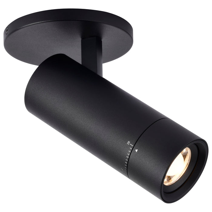 SATCO/NUVO 15W LED Monopoint CCT Selectable 2700K/3000K/3500K/4000K/5000K Adjustable Beam Angle 20-50 Degrees 120V Black (62-3504)