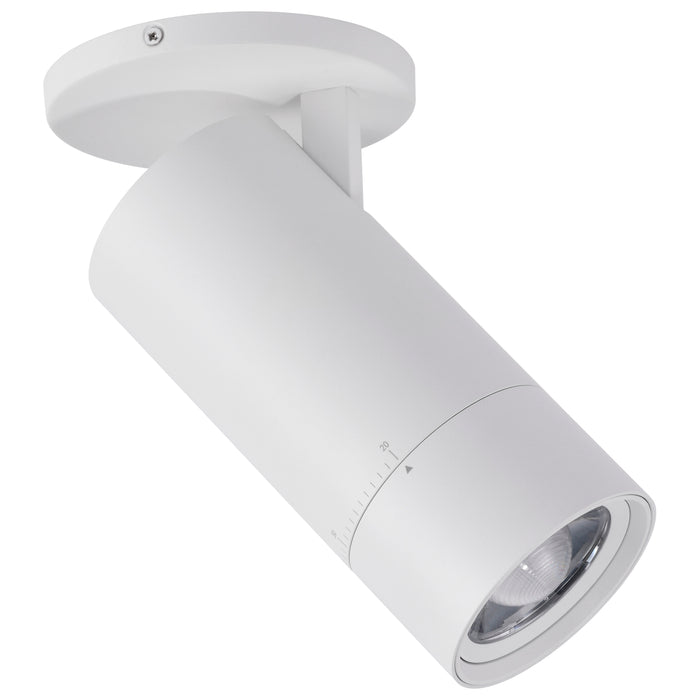 SATCO/NUVO 30W LED Monopoint CCT Selectable 2700K/3000K/3500K/4000K/5000K Adjustable Beam Angle 20-50 Degrees 120V White (62-3505)
