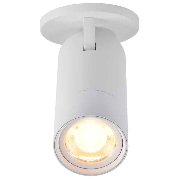 SATCO/NUVO 30W LED Monopoint CCT Selectable 2700K/3000K/3500K/4000K/5000K Adjustable Beam Angle 20-50 Degrees 120V White (62-3505)