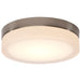SATCO/NUVO PI 9 Inch LED Flush Mount Brushed Nickel Finish Frosted Etched Glass CCT Selectable 120V (62-558)