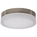 SATCO/NUVO PI 11 Inch LED Flush Mount Brushed Nickel Finish Frosted Etched Glass CCT Selectable 120V (62-559)