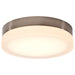 SATCO/NUVO PI 11 Inch LED Flush Mount Brushed Nickel Finish Frosted Etched Glass CCT Selectable 120V (62-559)