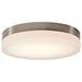 SATCO/NUVO PI 14 Inch LED Flush Mount Brushed Nickel Finish Frosted Etched Glass CCT Selectable 120V (62-560)