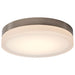 SATCO/NUVO PI 14 Inch LED Flush Mount Brushed Nickel Finish Frosted Etched Glass CCT Selectable 120V (62-560)
