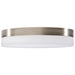 SATCO/NUVO PI 14 Inch LED Flush Mount Brushed Nickel Finish Frosted Etched Glass CCT Selectable 120V (62-560)