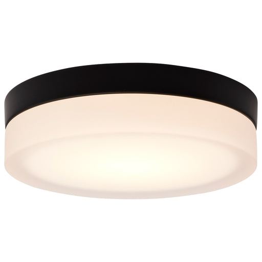 SATCO/NUVO PI 9 Inch LED Flush Mount Black Finish Frosted Etched Glass CCT Selectable 120V (62-568)