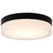 SATCO/NUVO PI 9 Inch LED Flush Mount Black Finish Frosted Etched Glass CCT Selectable 120V (62-568)