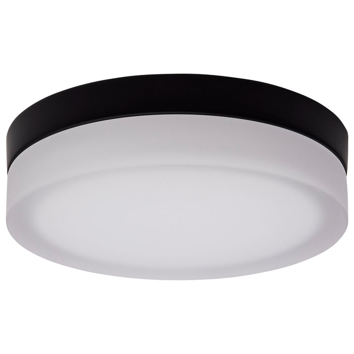 SATCO/NUVO PI 9 Inch LED Flush Mount Black Finish Frosted Etched Glass CCT Selectable 120V (62-568)