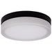 SATCO/NUVO PI 9 Inch LED Flush Mount Black Finish Frosted Etched Glass CCT Selectable 120V (62-568)