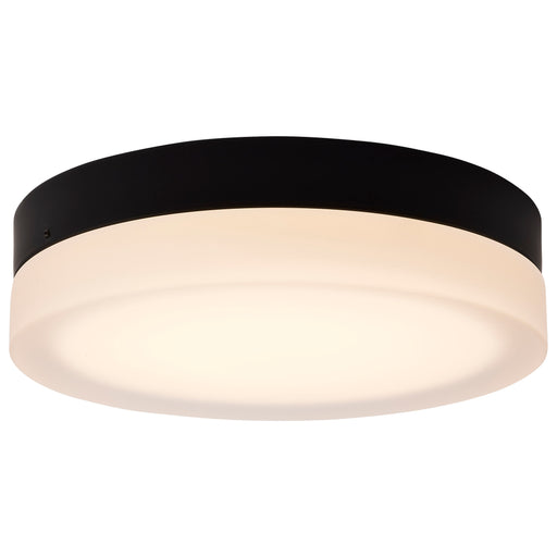 SATCO/NUVO PI 11 Inch LED Flush Mount Black Finish Frosted Etched Glass CCT Selectable 120V (62-569)