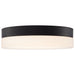 SATCO/NUVO PI 11 Inch LED Flush Mount Black Finish Frosted Etched Glass CCT Selectable 120V (62-569)